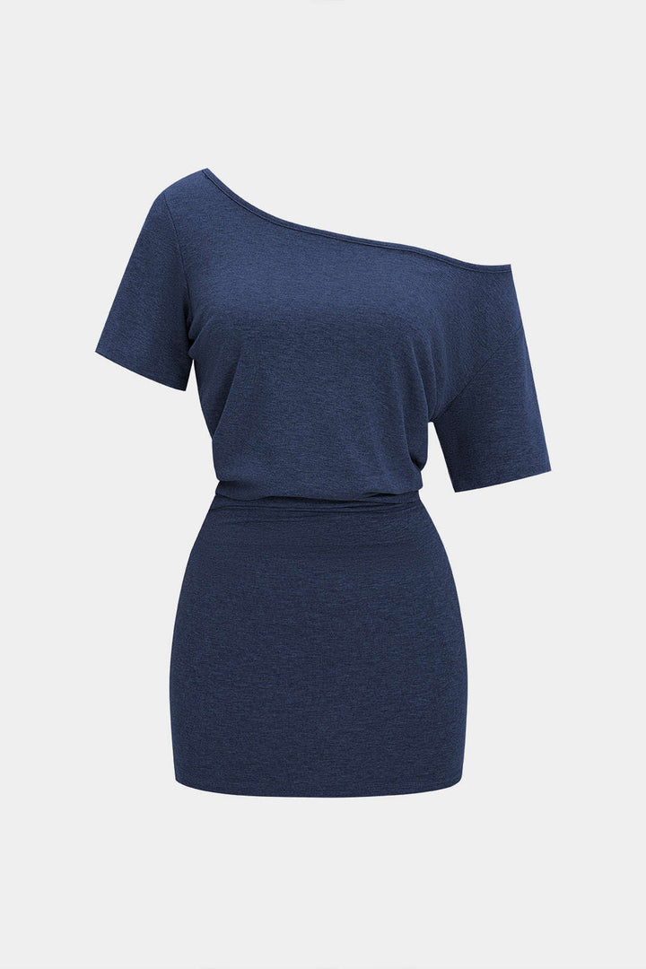 EVA - VESTIDO MINI CON MANGAS CORTAS