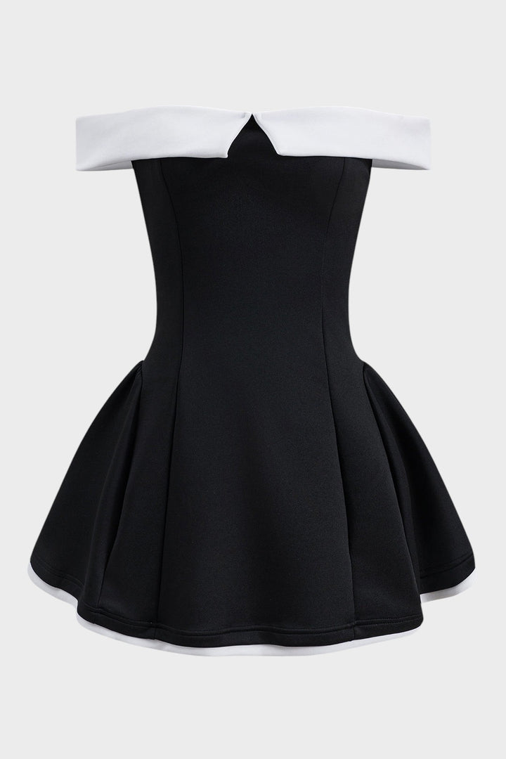 ELENA - VESTIDO MINI SIN TIRANTES
