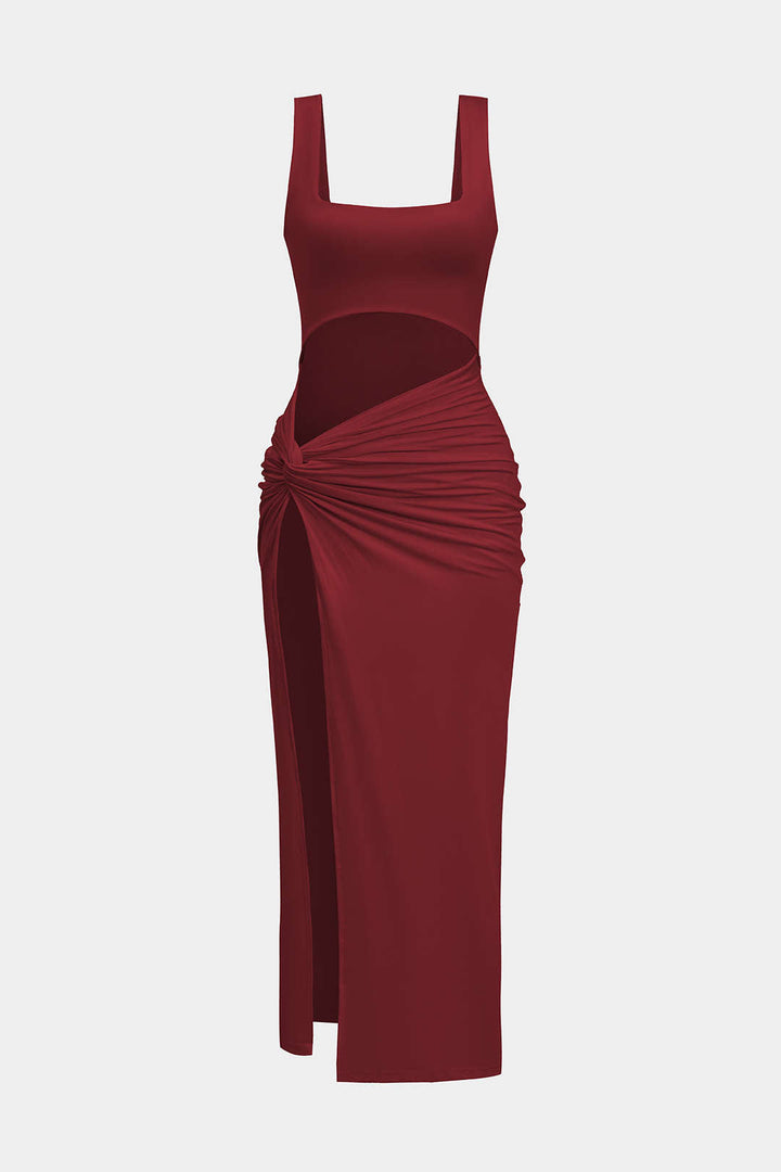 ANA – VESTIDO MIDI SÓLIDO