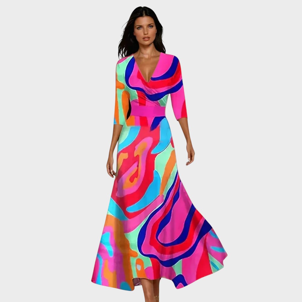 LARA - ELEGANTE VESTIDO FLORAL