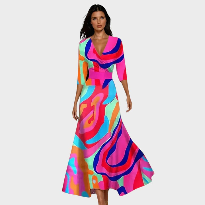 LARA - ELEGANTE VESTIDO FLORAL