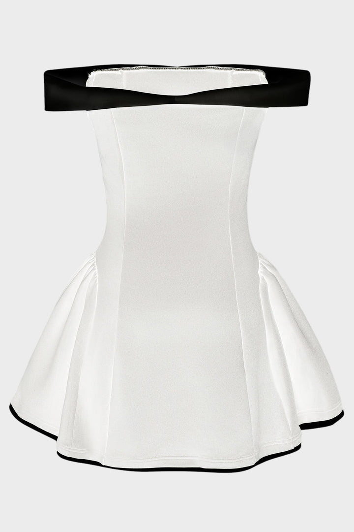 ELENA - VESTIDO MINI SIN TIRANTES