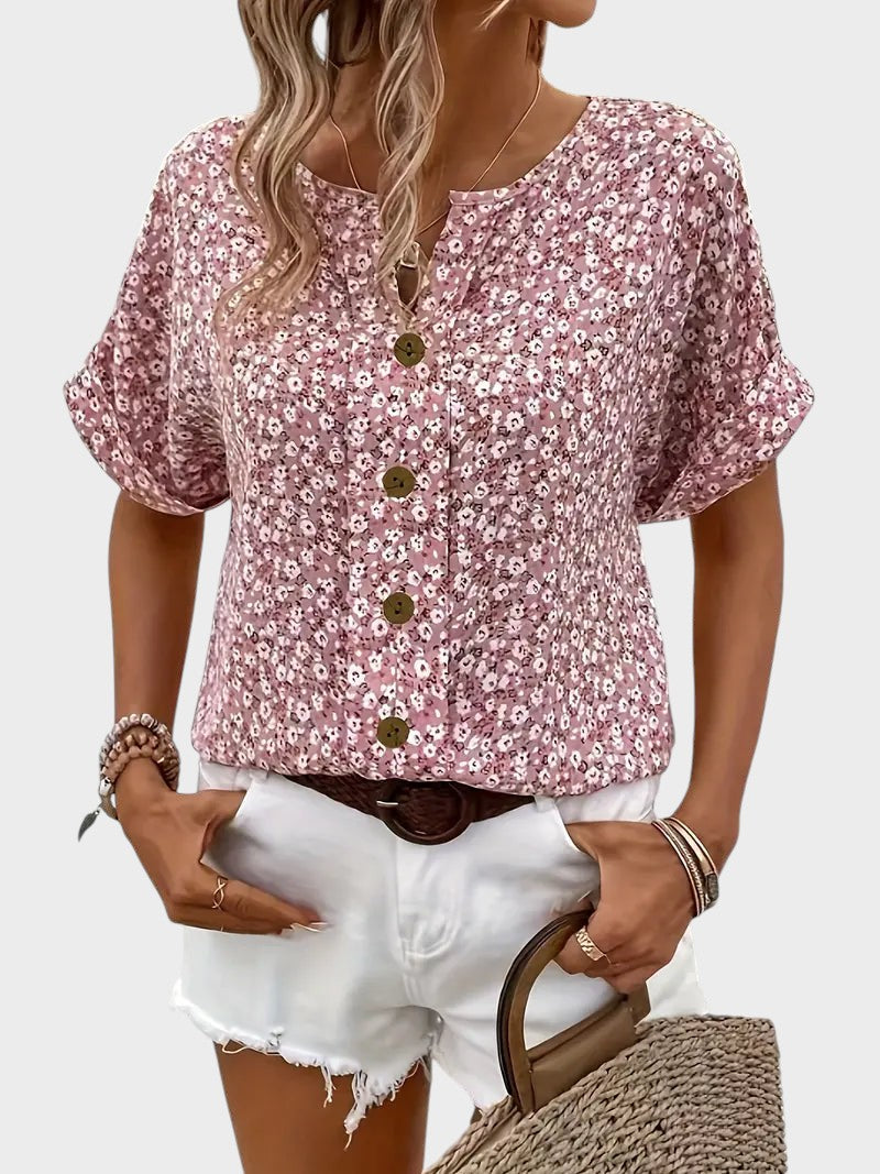MERCEDES - BLUSA FLORAL VERANO CHIC