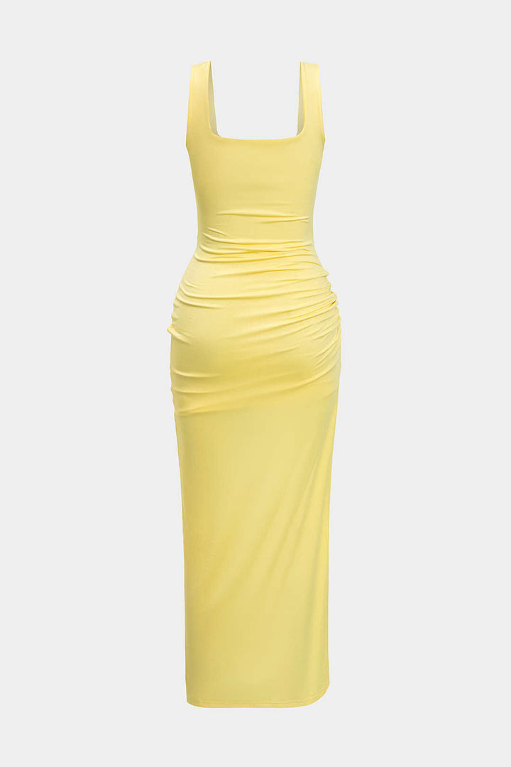 ANA – VESTIDO MIDI SÓLIDO