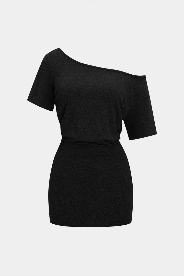 EVA - VESTIDO MINI CON MANGAS CORTAS