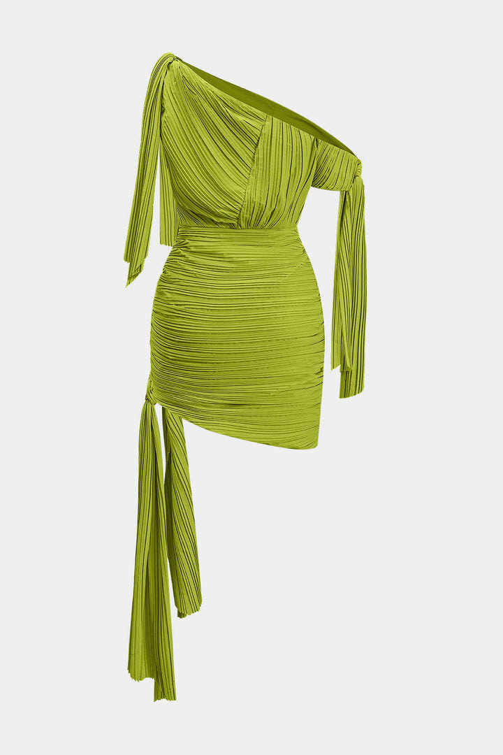 CRISTINA - VESTIDO MINI ASIMÉTRICO