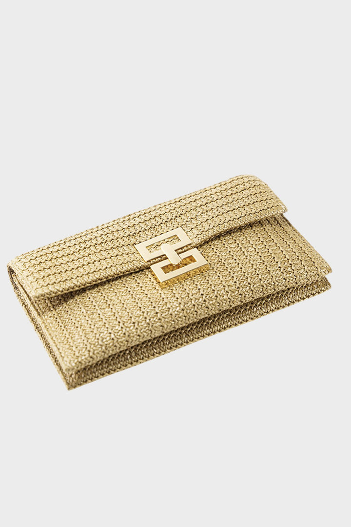 CLUTCH DE PAJA TEJIDA