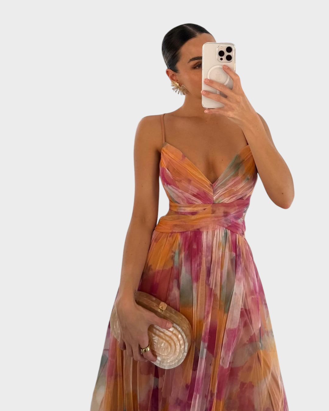GISELLE - ENCANTADOR VESTIDO MAXI CON ESTAMPADO FLORAL