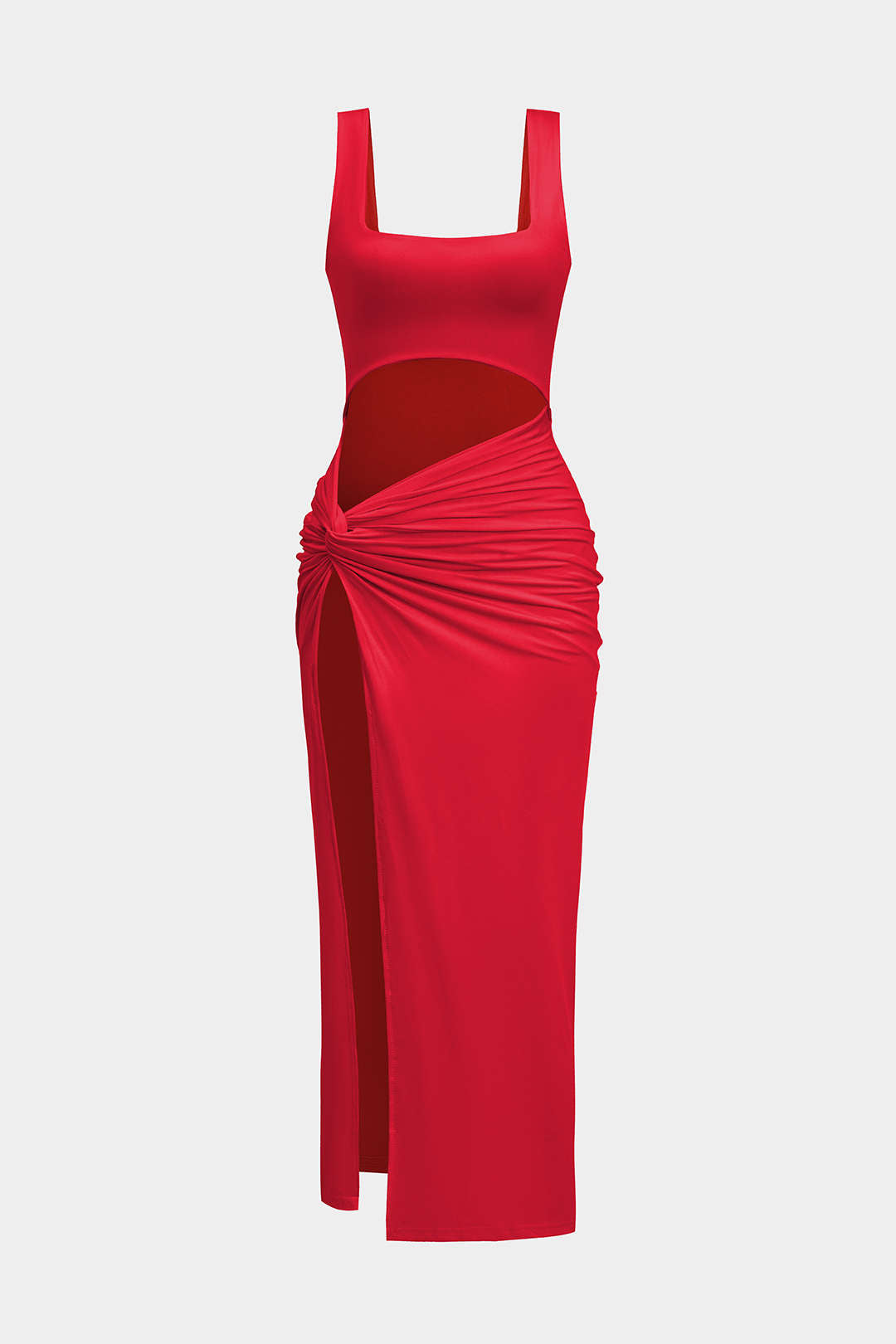 ANA – VESTIDO MIDI SÓLIDO