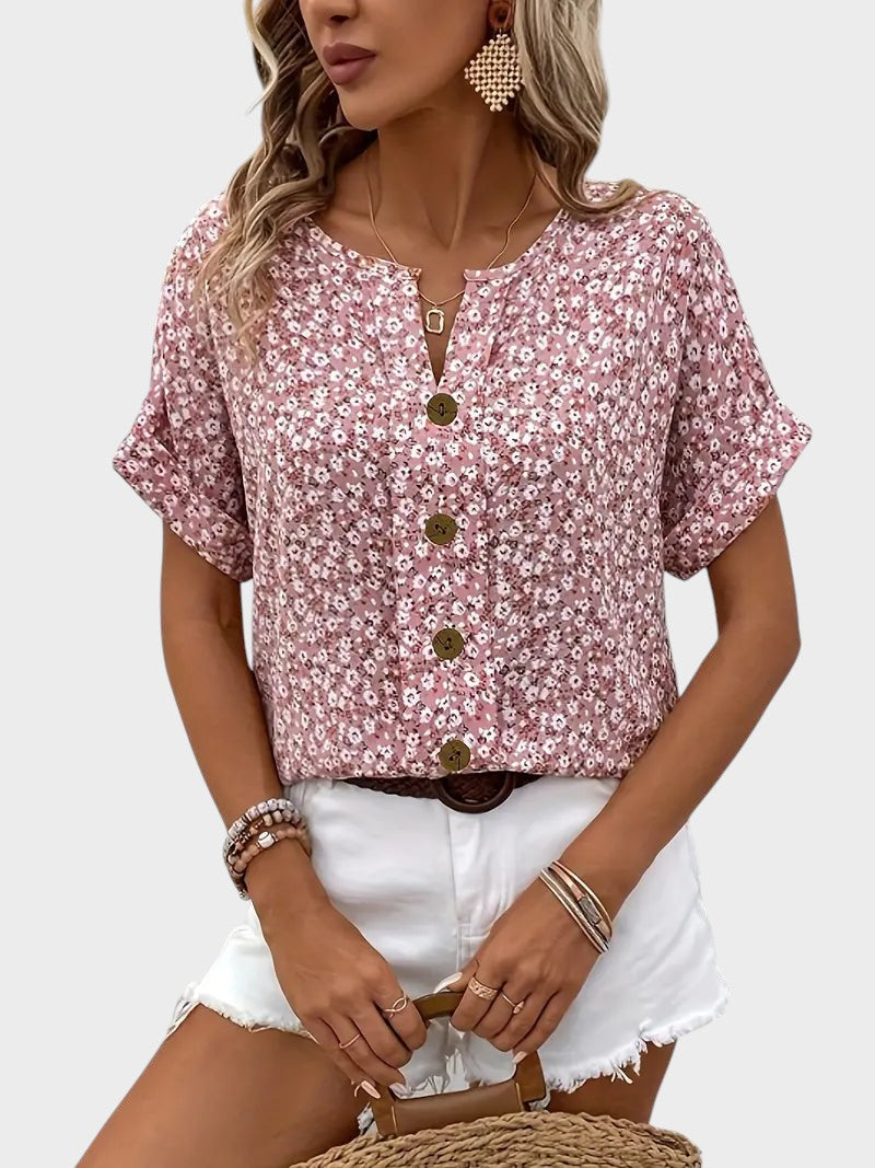 MERCEDES - BLUSA FLORAL VERANO CHIC