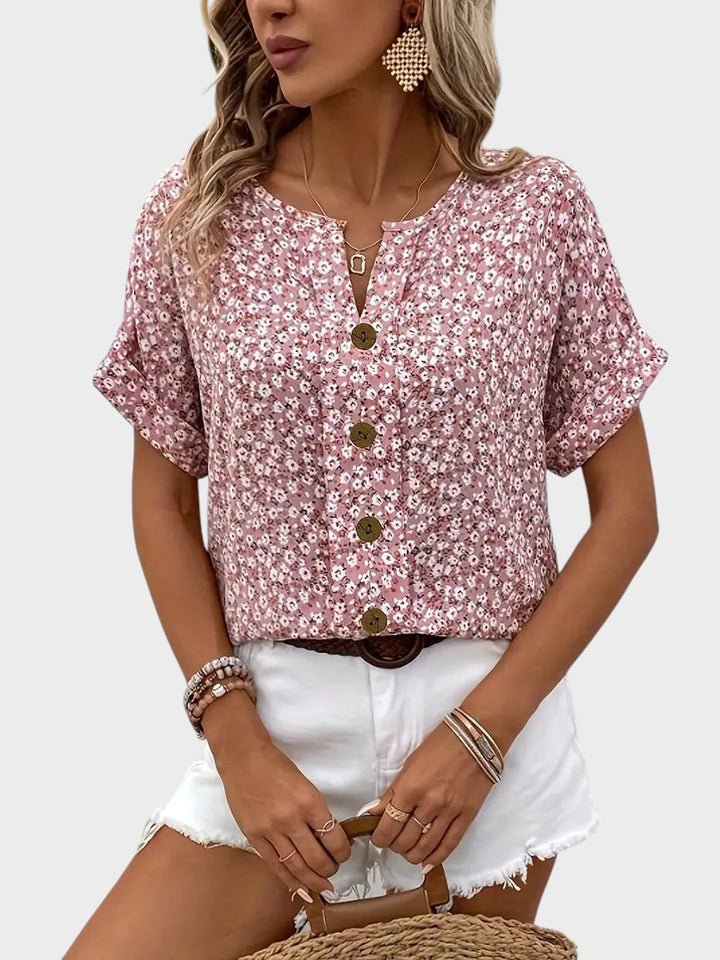 MERCEDES - BLUSA FLORAL VERANO CHIC