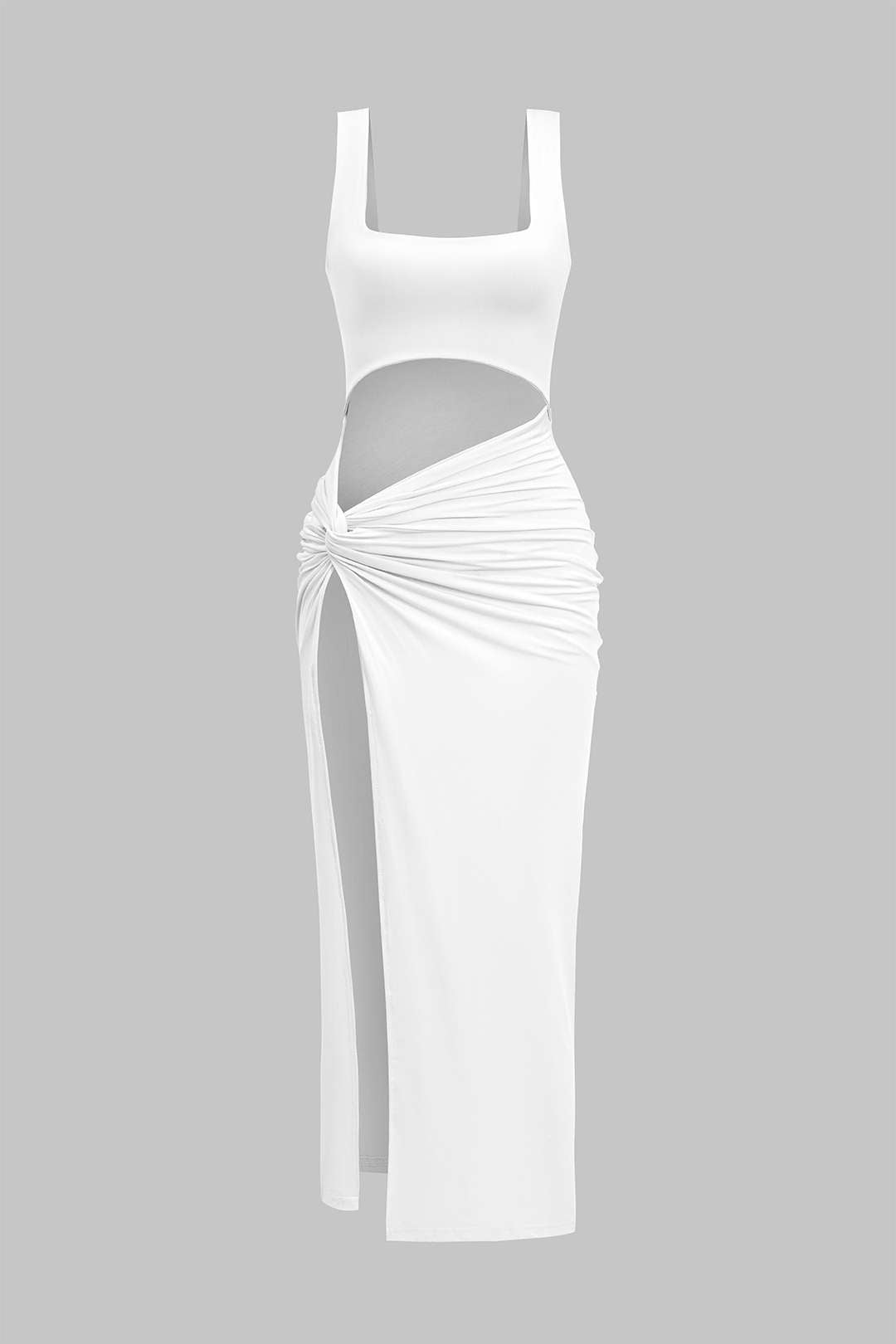 ANA – VESTIDO MIDI SÓLIDO