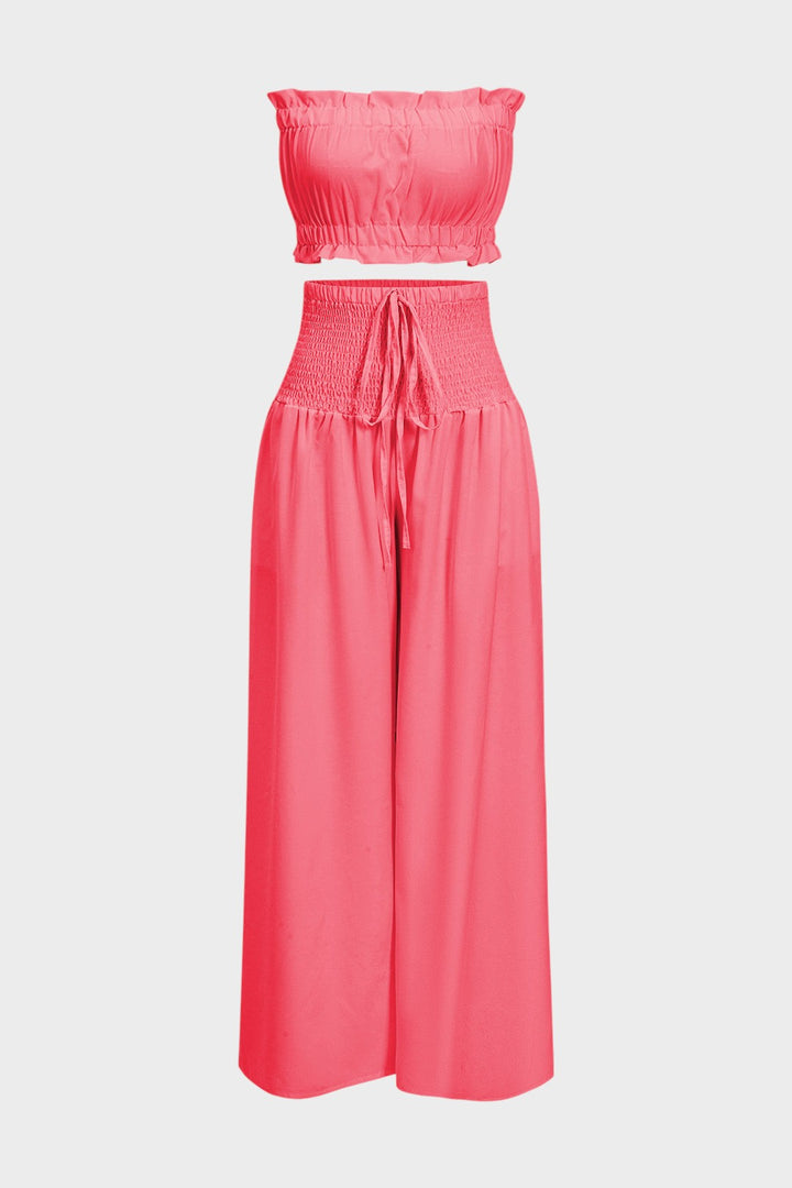 LUCÍA - CONJUNTO DE TOP PALABRA DE HONOR FRUNCIDO
