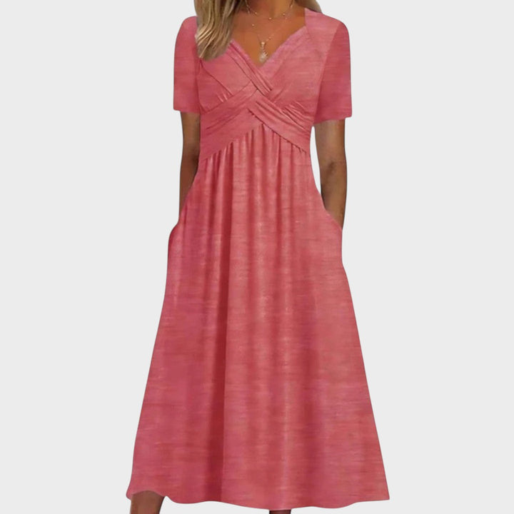 MALLORCA - VESTIDO CON CUELLO EN V