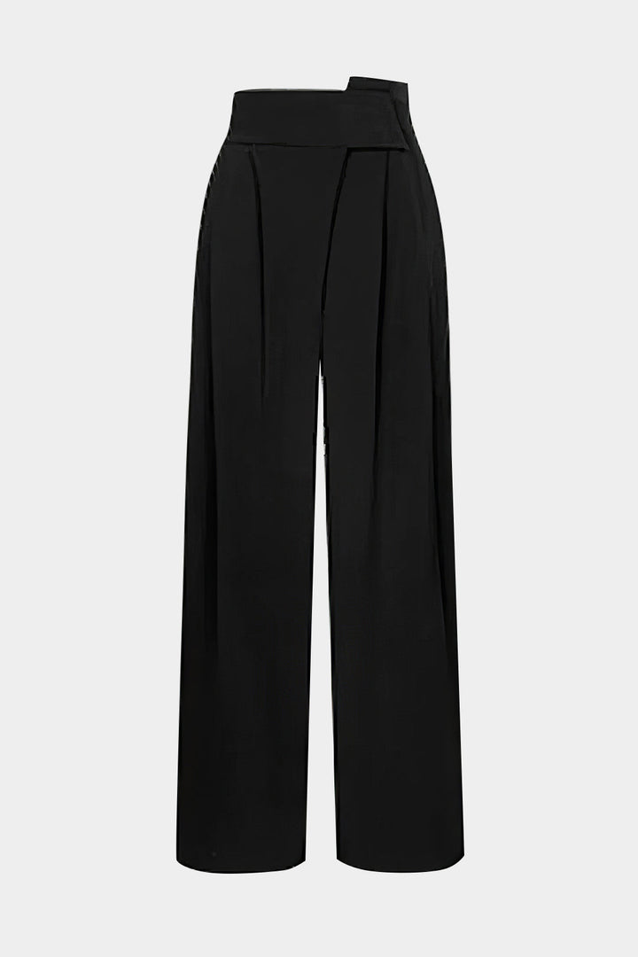 TERESA – PANTALÓN ASIMÉTRICO DE SARGA