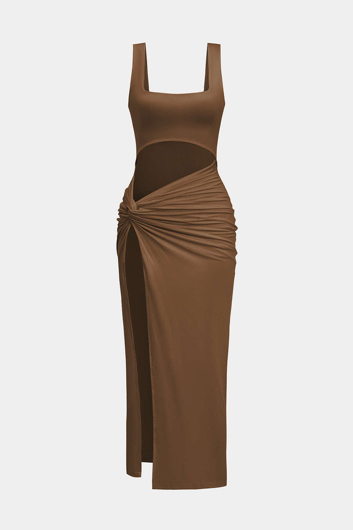 ANA – VESTIDO MIDI SÓLIDO