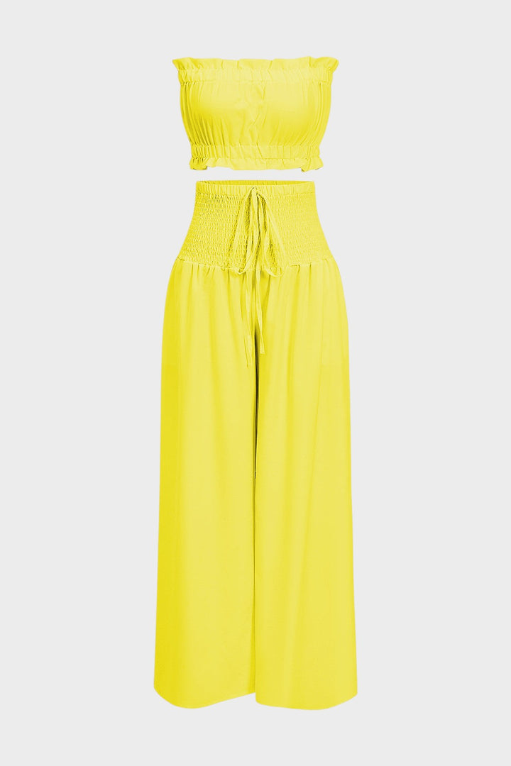 LUCÍA - CONJUNTO DE TOP PALABRA DE HONOR FRUNCIDO