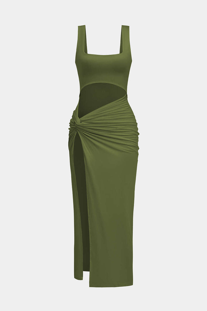 ANA – VESTIDO MIDI SÓLIDO