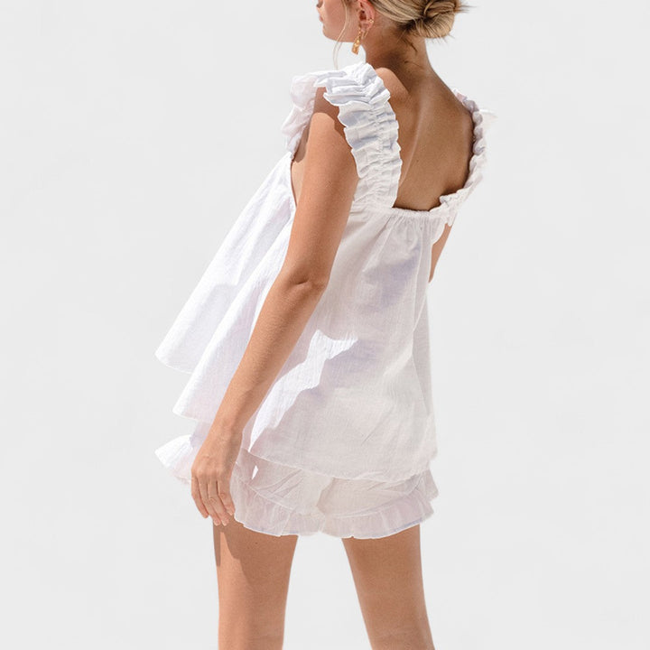 CLAIRE - CONJUNTO DE VERANO CON VOLANTES