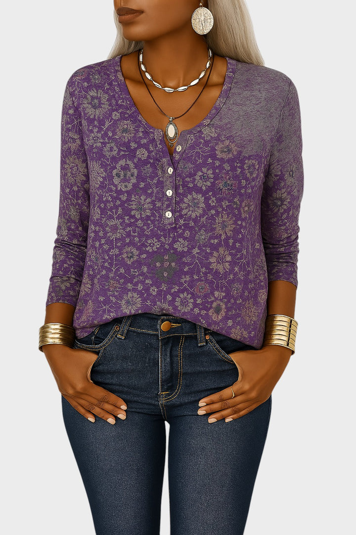 CANDIE - BLUSA BOHO CON ESTAMPADO FLORAL