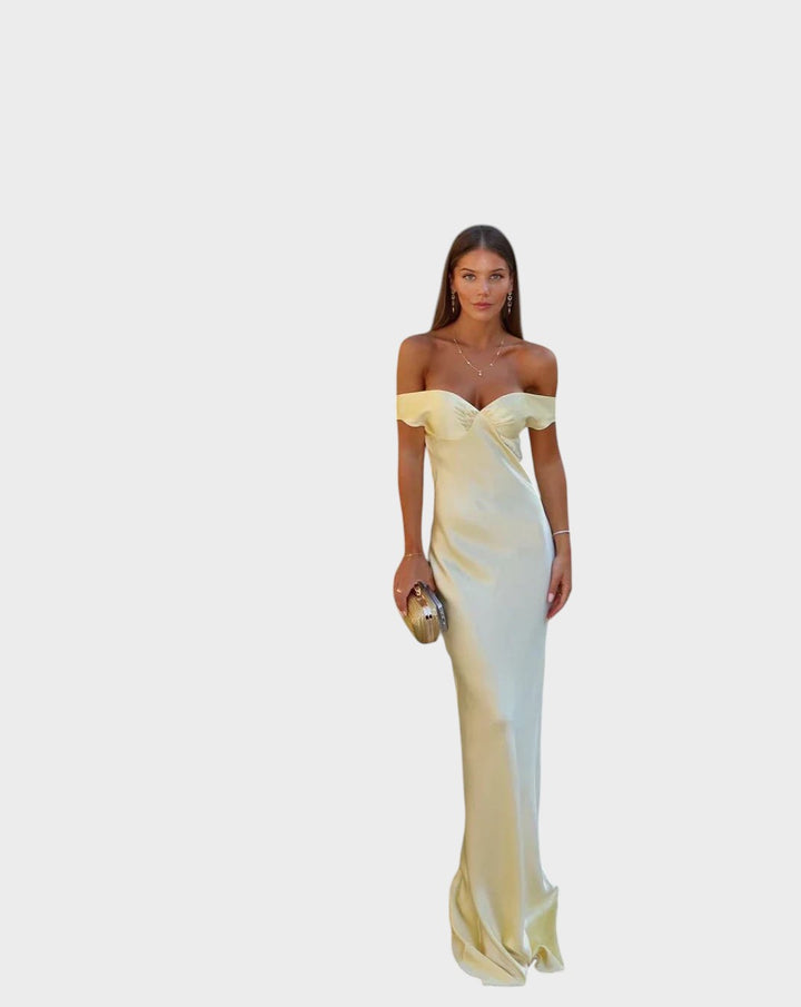 LOLA - VESTIDO DE NOCHE SATINADO