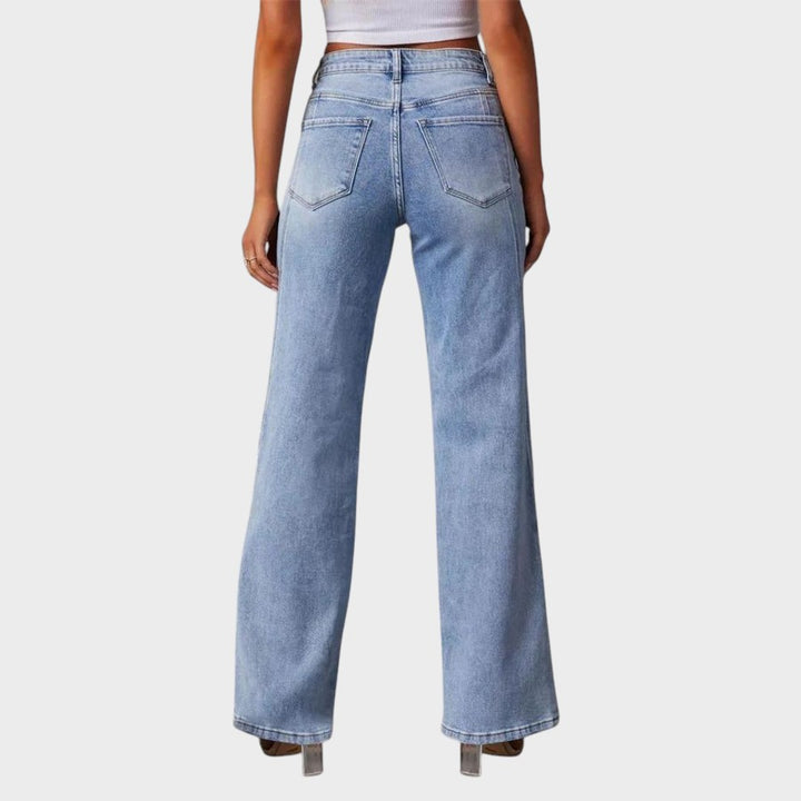 CARINA - JEANS ANCHOS CON CINTURA ALTA