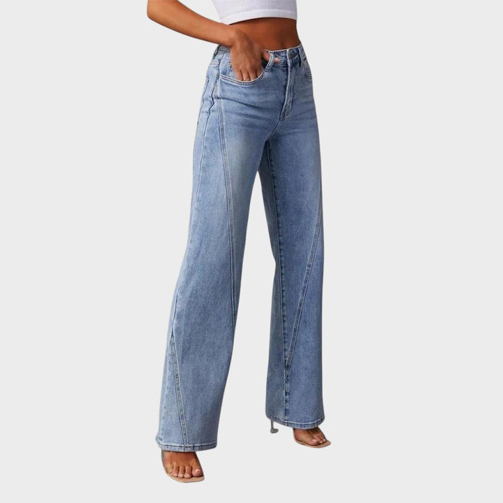 CARINA - JEANS ANCHOS CON CINTURA ALTA