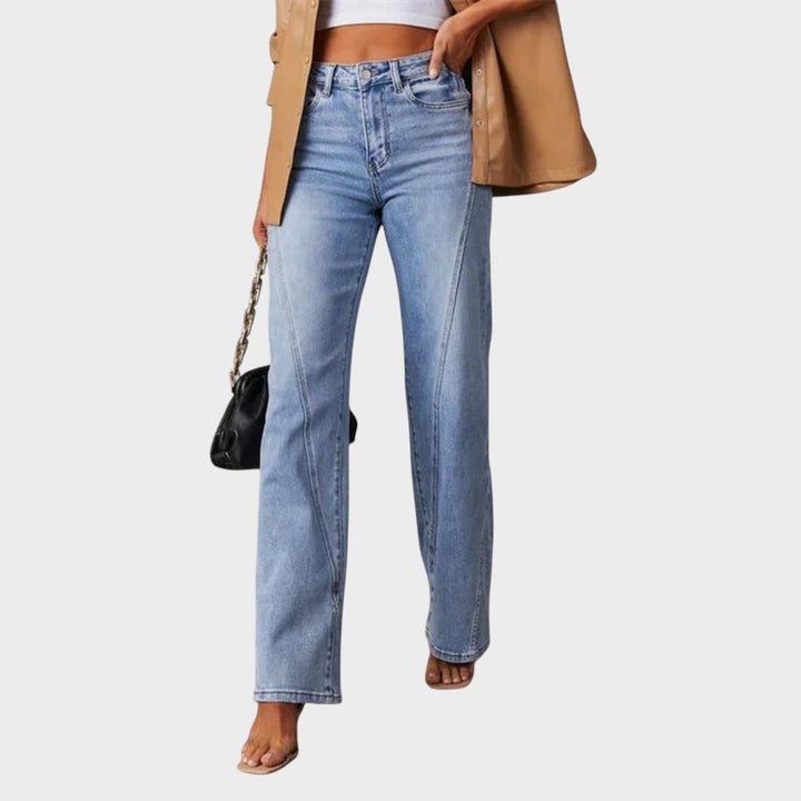 CARINA - JEANS ANCHOS CON CINTURA ALTA