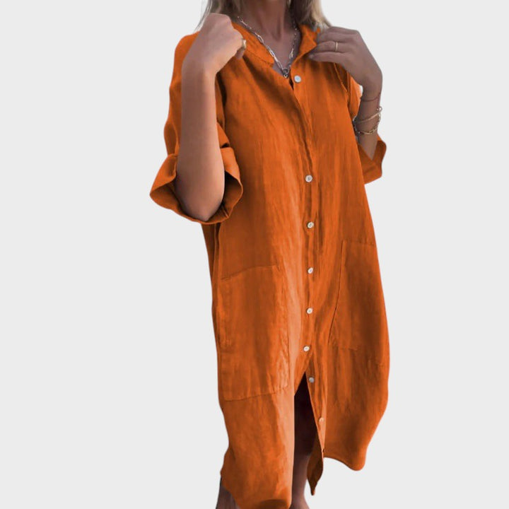 FIONA - VESTIDO CAMISERO ESTILO BOHO
