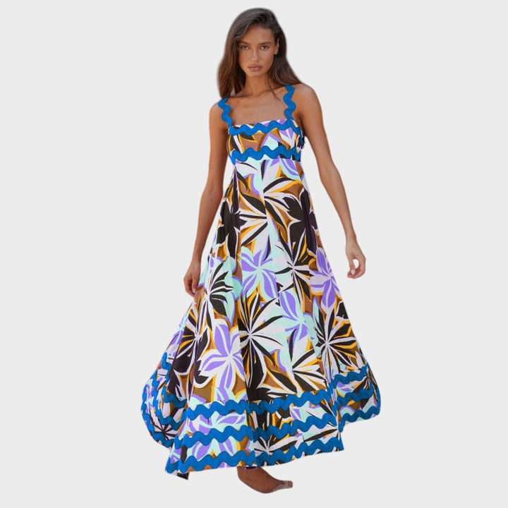 JOVIE - VESTIDO SUELTO SIN MANGAS CON ESTAMPADO FLORAL