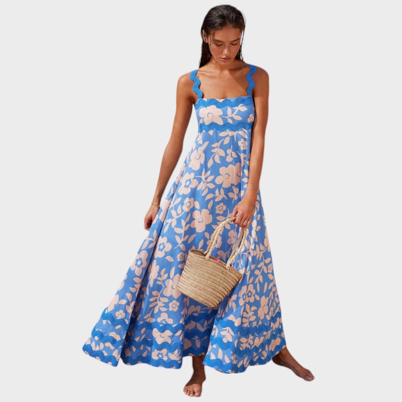 JOVIE - VESTIDO SUELTO SIN MANGAS CON ESTAMPADO FLORAL