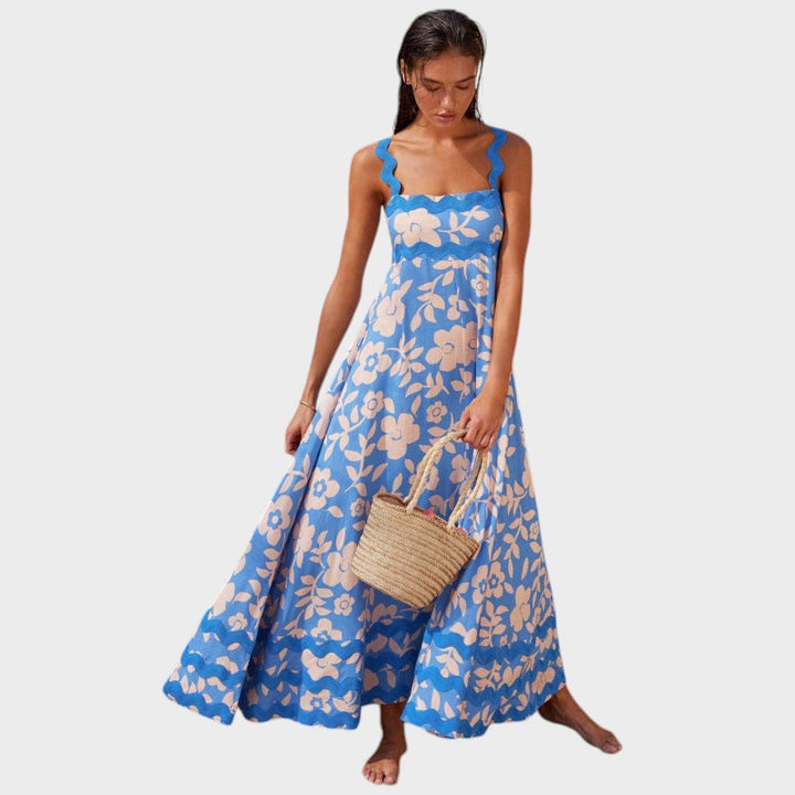 JOVIE - VESTIDO SUELTO SIN MANGAS CON ESTAMPADO FLORAL