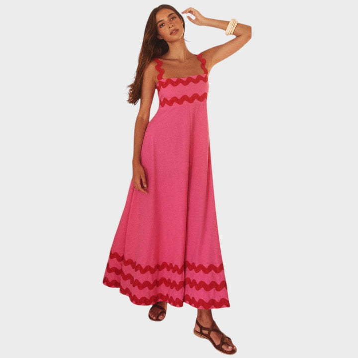 JOVIE - VESTIDO SUELTO SIN MANGAS CON ESTAMPADO FLORAL