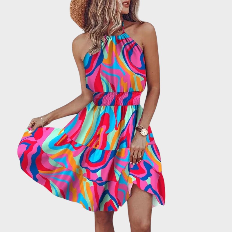 COLARES - VESTIDO MINI CON ESPALDA DESCUBIERTA
