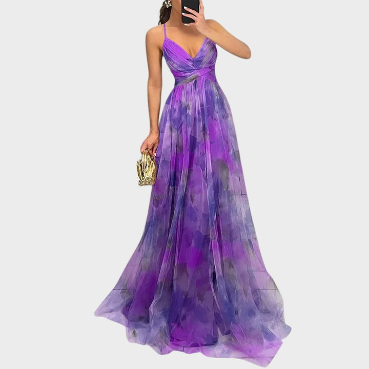 GISELLE - ENCANTADOR VESTIDO MAXI CON ESTAMPADO FLORAL