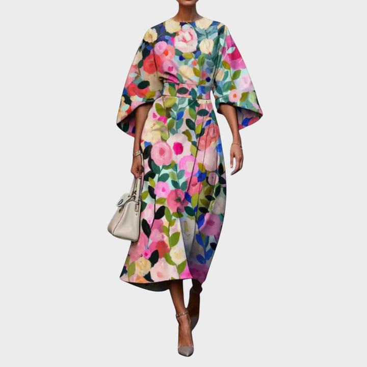 GRISEL – ELEGANTE VESTIDO FLORAL