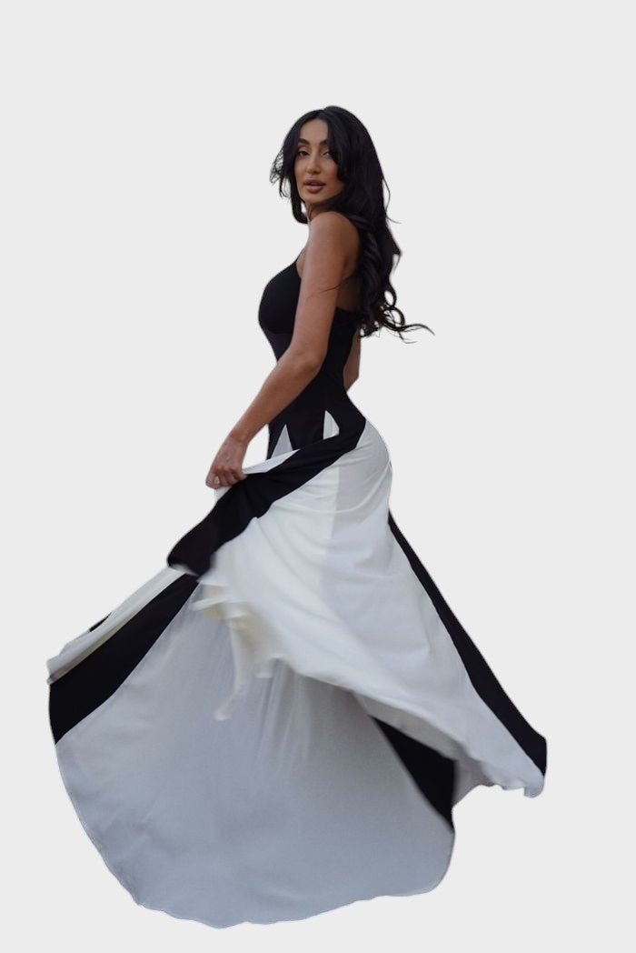 ELIANA – VESTIDO MAXI CON PANEL