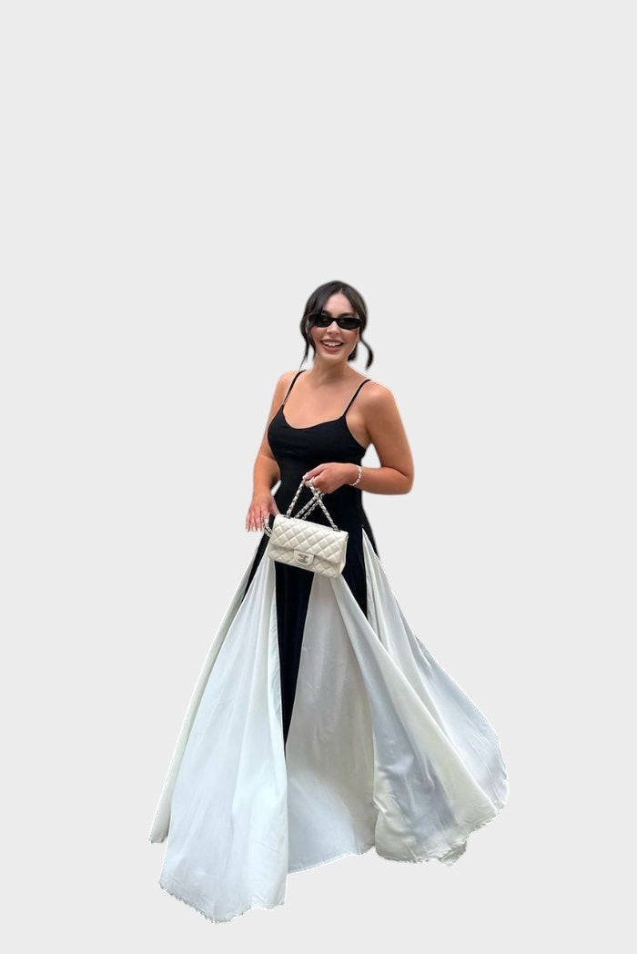 ELIANA – VESTIDO MAXI CON PANEL