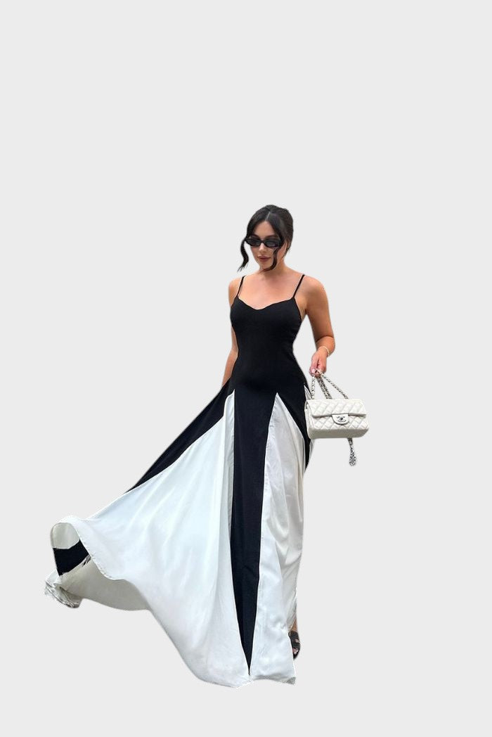 ELIANA – VESTIDO MAXI CON PANEL