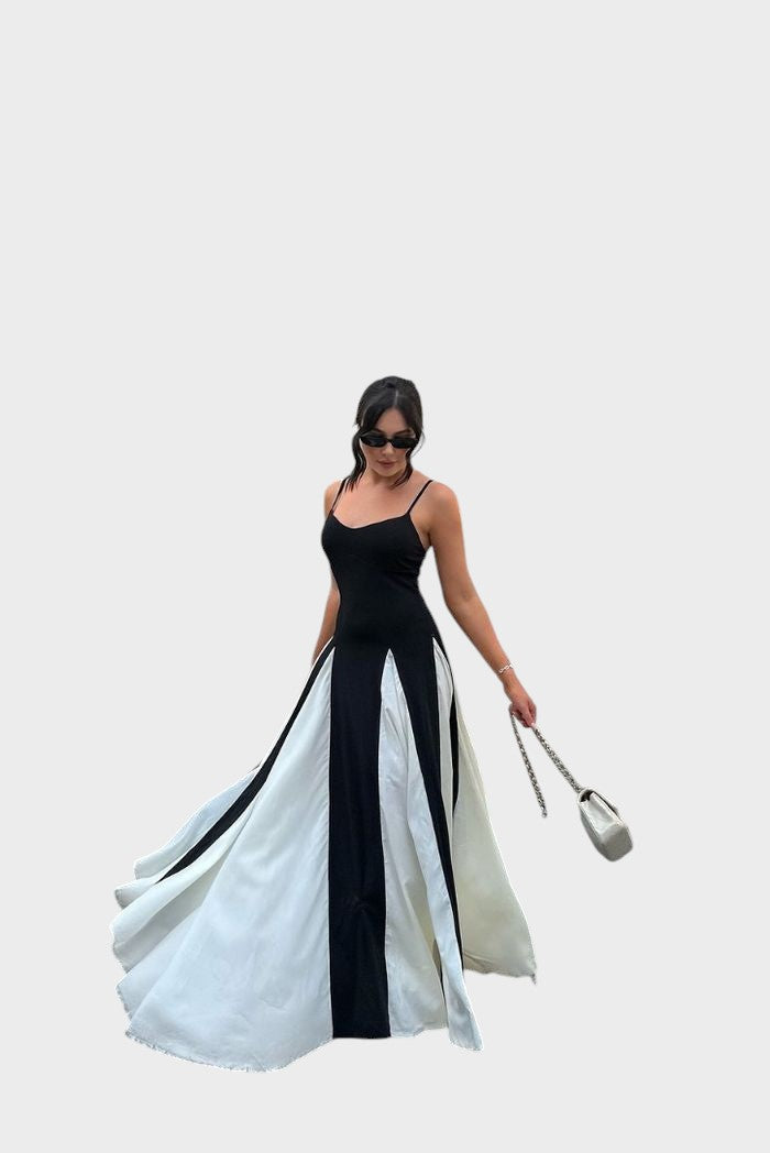 ELIANA – VESTIDO MAXI CON PANEL