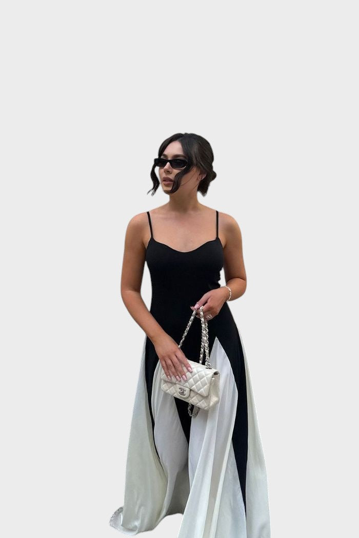 ELIANA – VESTIDO MAXI CON PANEL