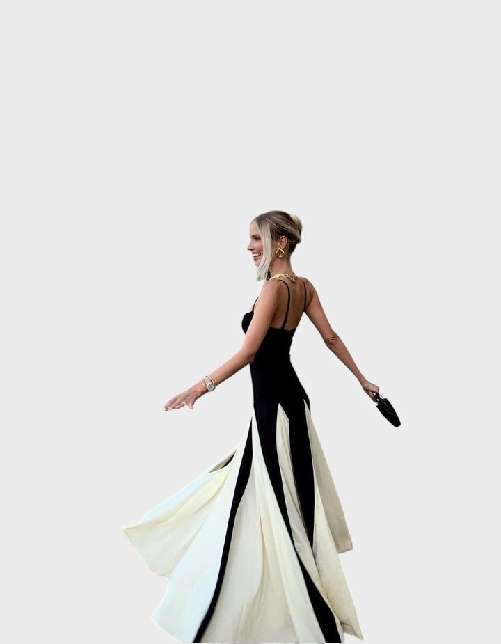 ELIANA – VESTIDO MAXI CON PANEL