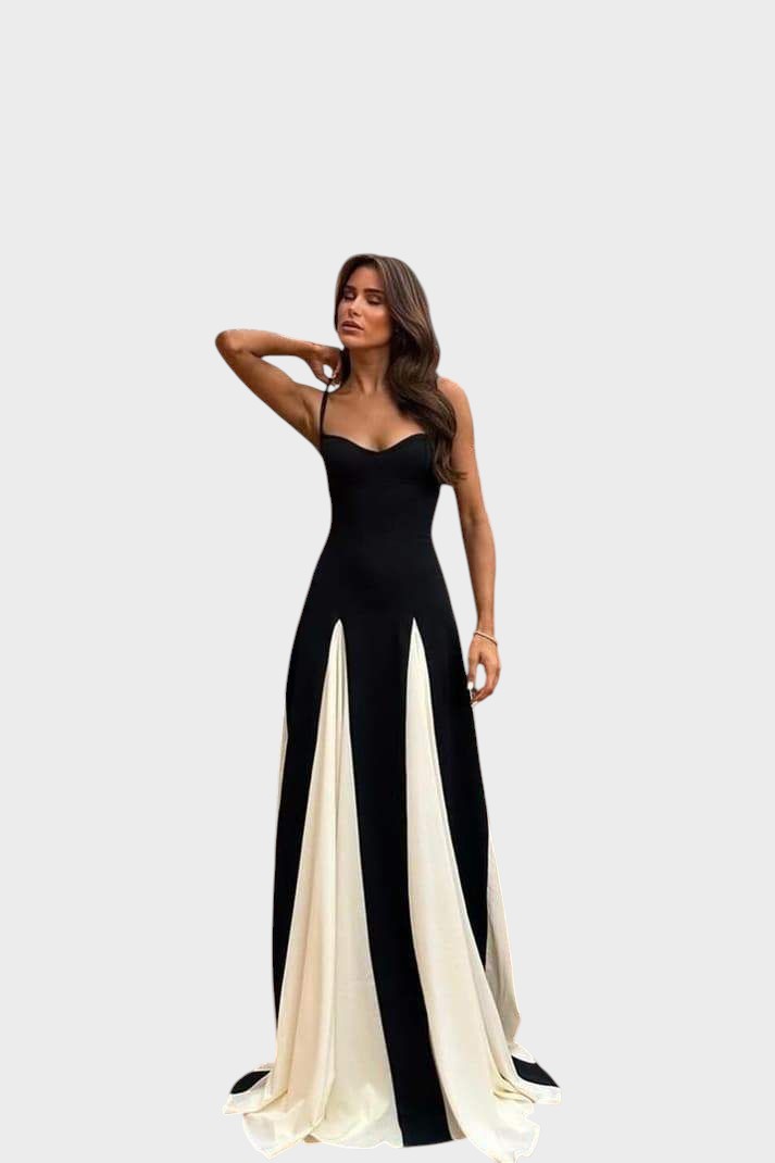 ELIANA – VESTIDO MAXI CON PANEL