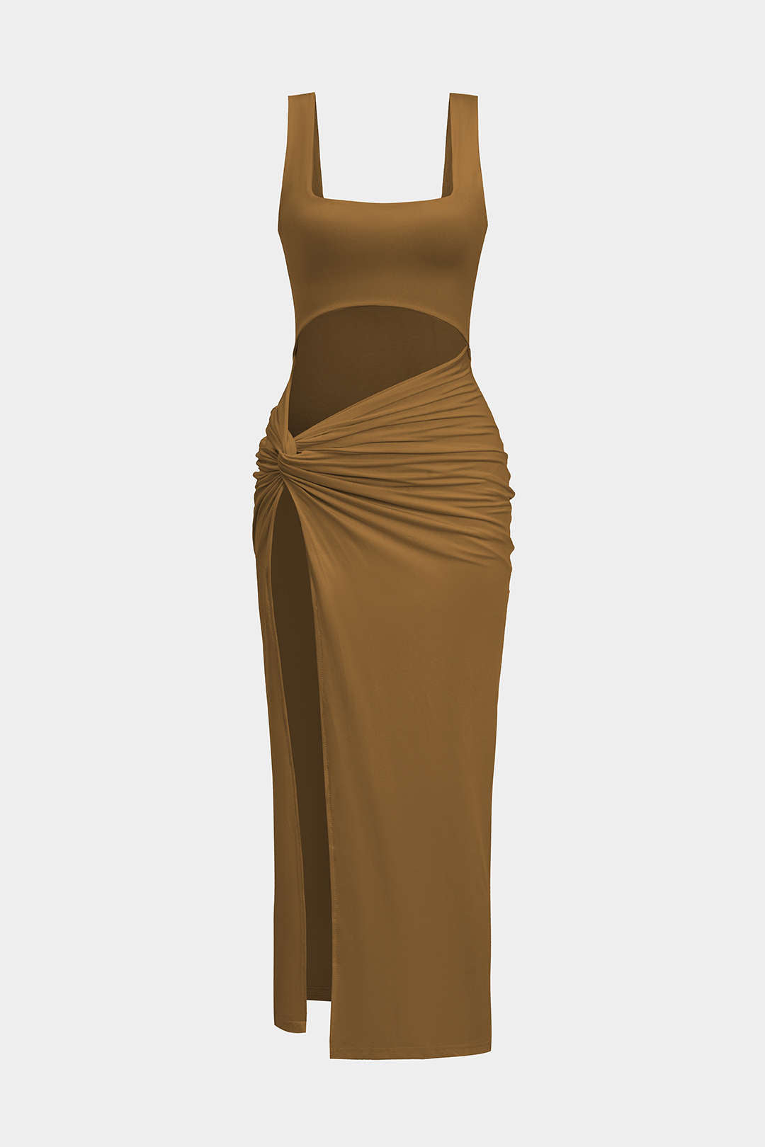 ANA – VESTIDO MIDI SÓLIDO
