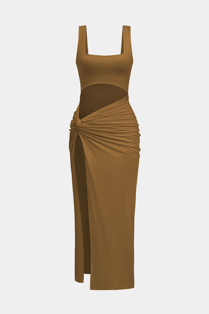 ANA – VESTIDO MIDI SÓLIDO