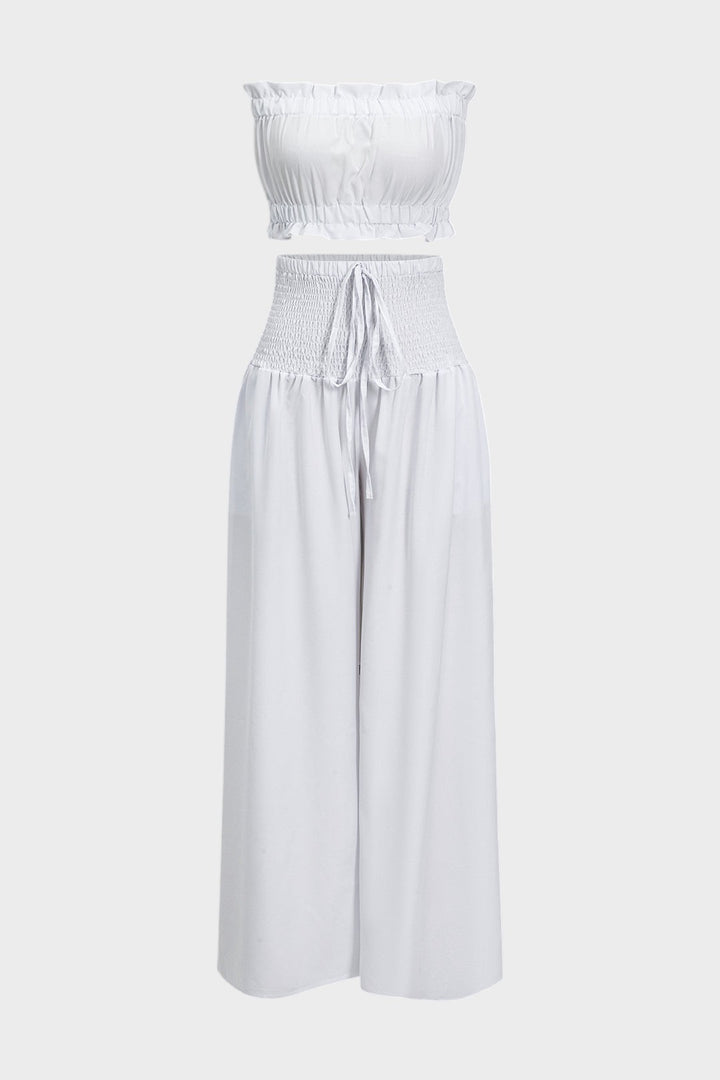 LUCÍA - CONJUNTO DE TOP PALABRA DE HONOR FRUNCIDO