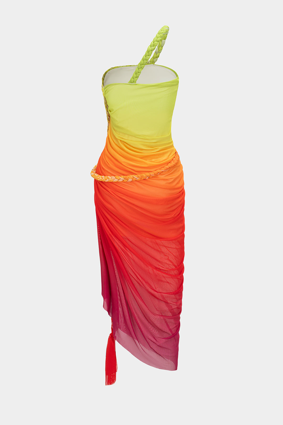 MARIELA – VESTIDO MIDI SIN MANGAS CON ESTAMPADO DEGRADADO