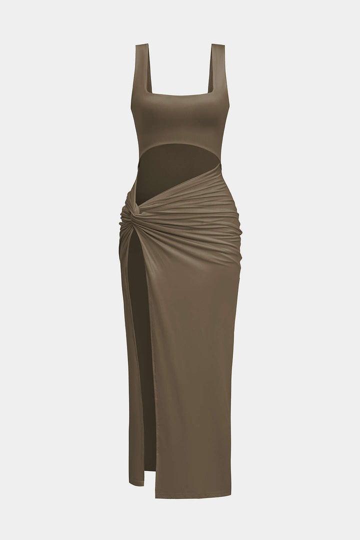 ANA – VESTIDO MIDI SÓLIDO