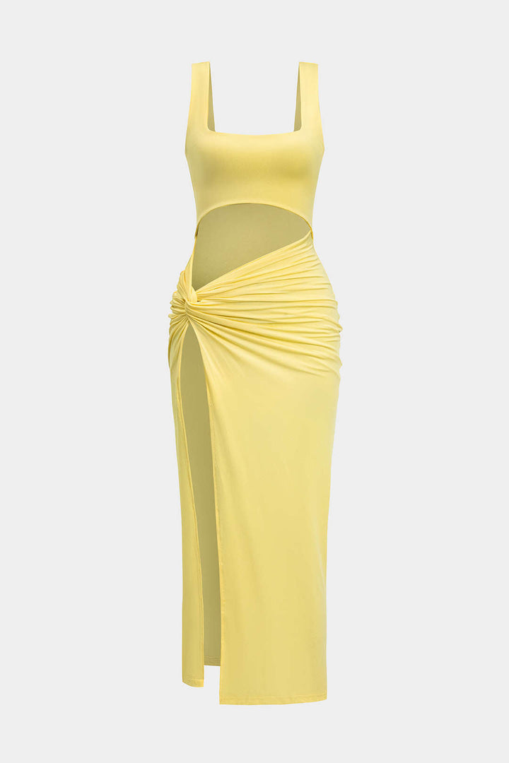 ANA – VESTIDO MIDI SÓLIDO