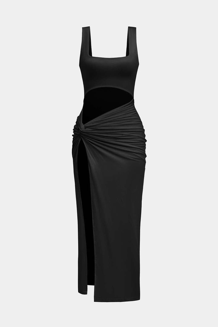 ANA – VESTIDO MIDI SÓLIDO